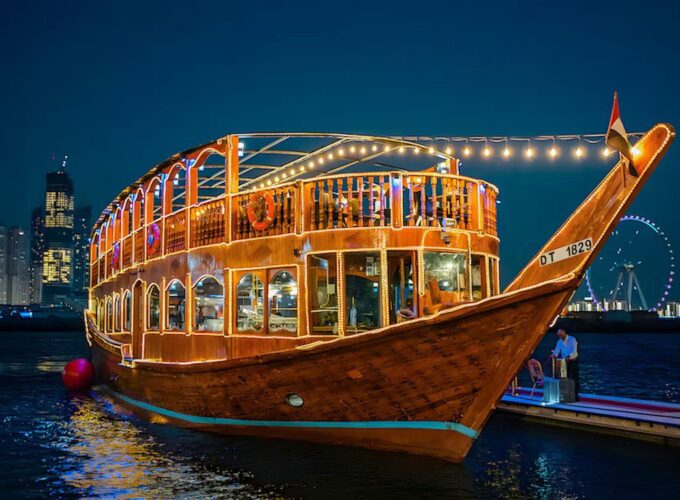 Dhow Cruise Dubai Marina Dinner With Sharing Transfer