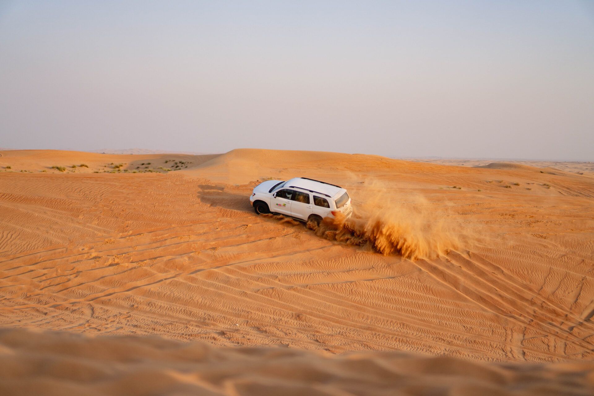 Dune bashing in a 4×4 vehicle